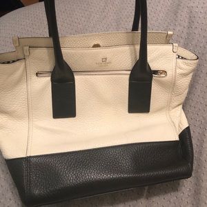 Kate Spade Leather Black & White Tote